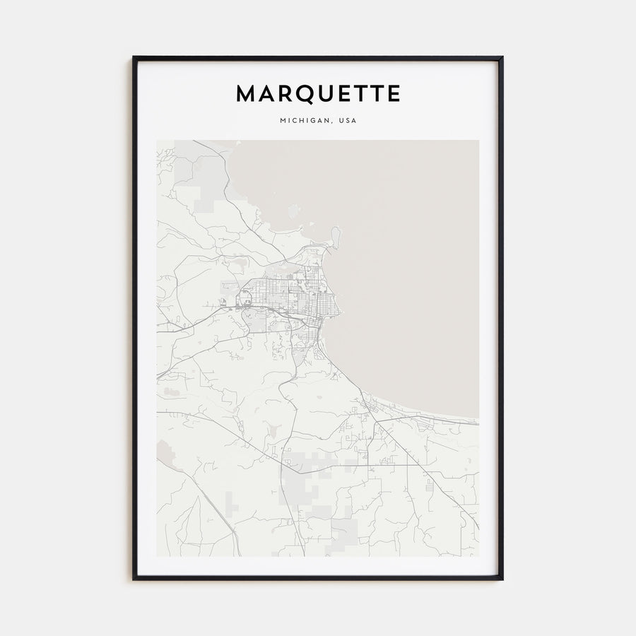 Marquette Map Portrait Poster