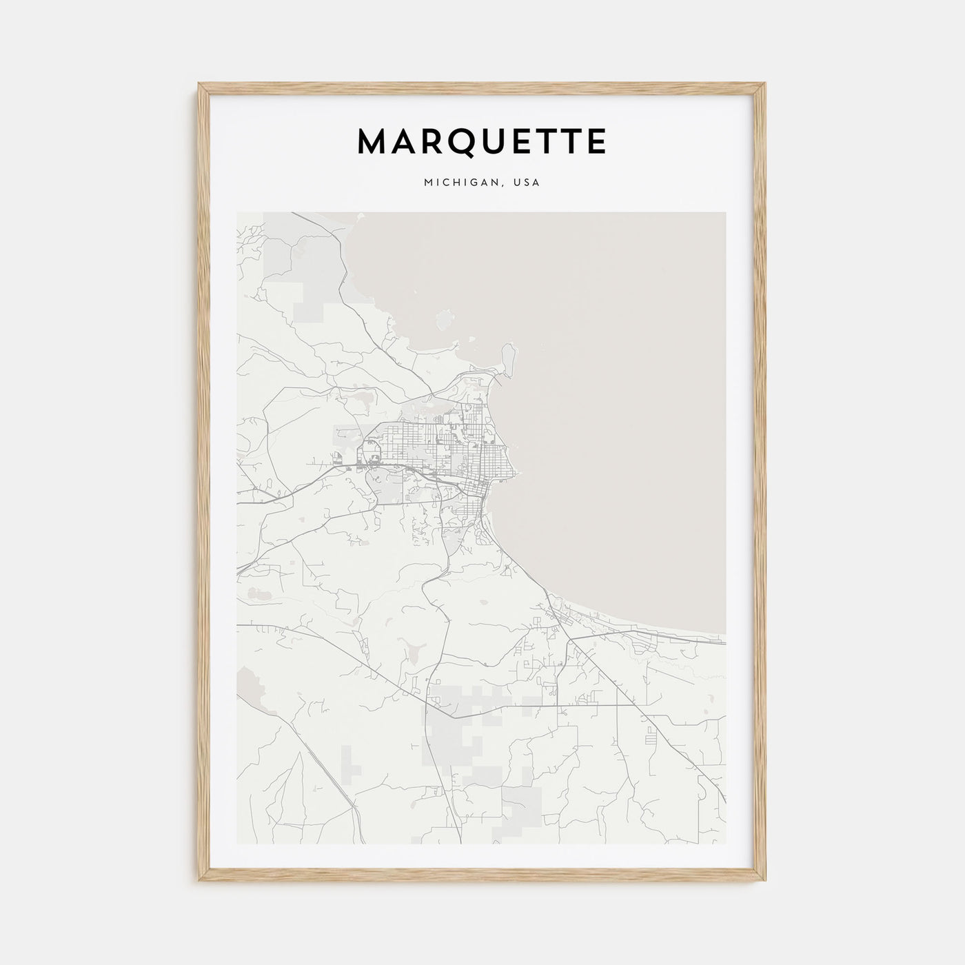 Marquette Map Portrait Poster