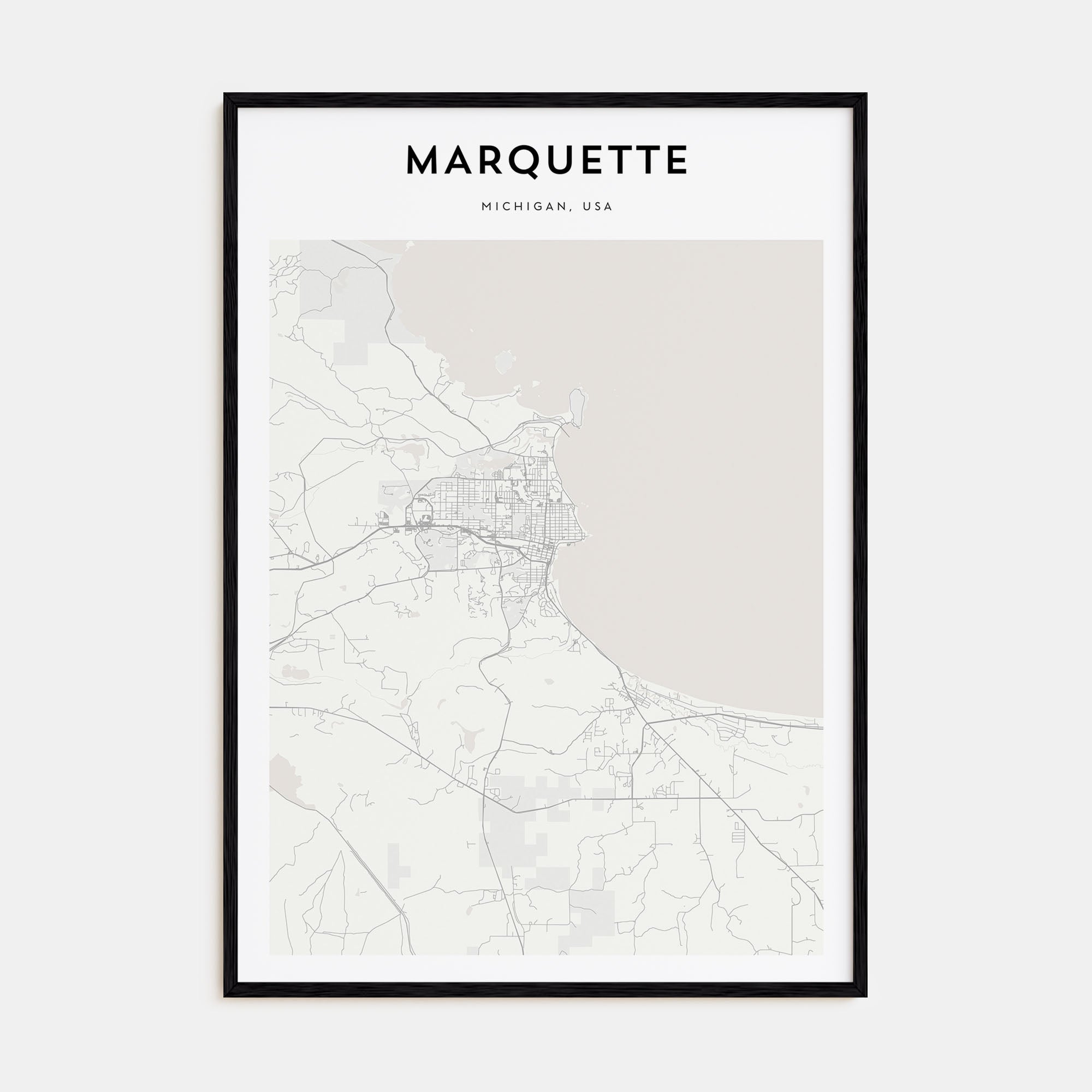 Marquette Map Portrait Poster