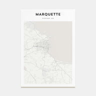 Marquette Map Portrait Poster