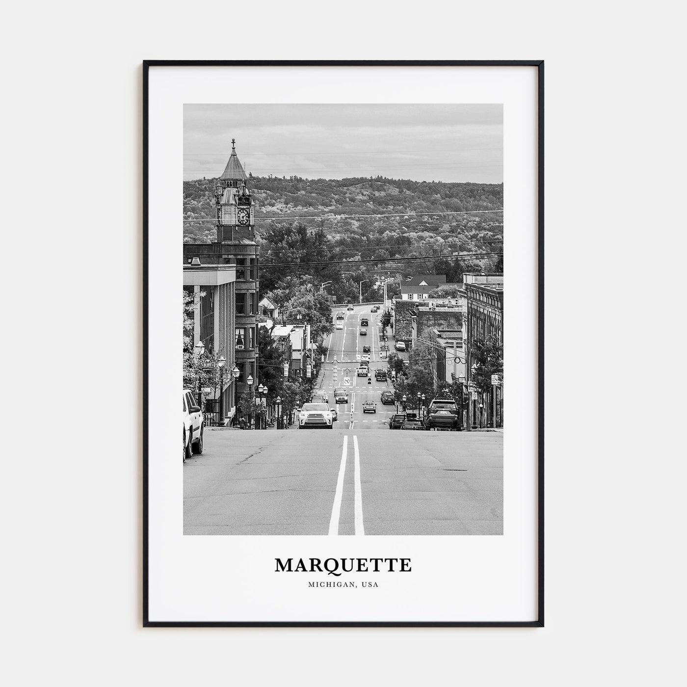 Marquette Portrait B&W Poster