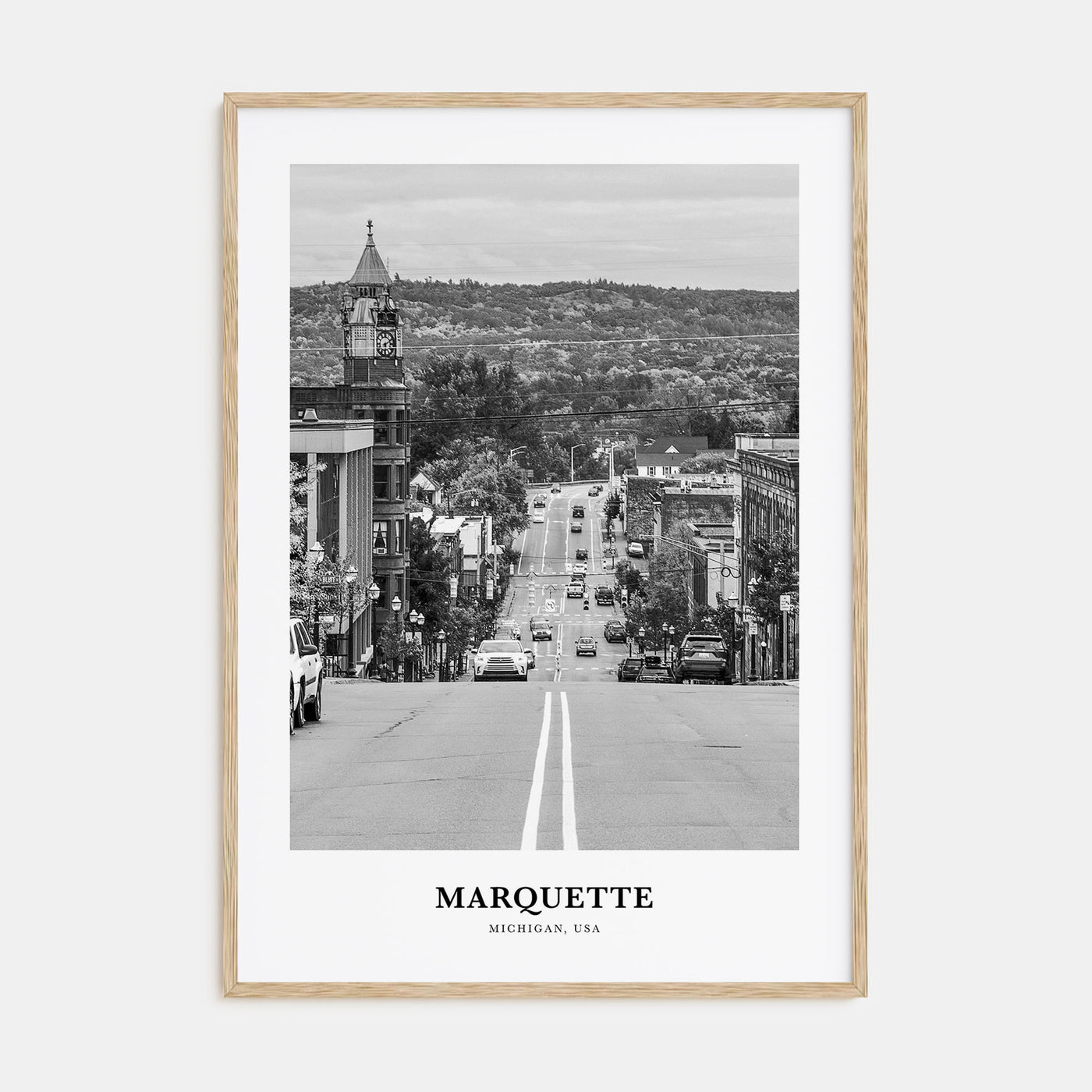 Marquette Portrait B&W Poster