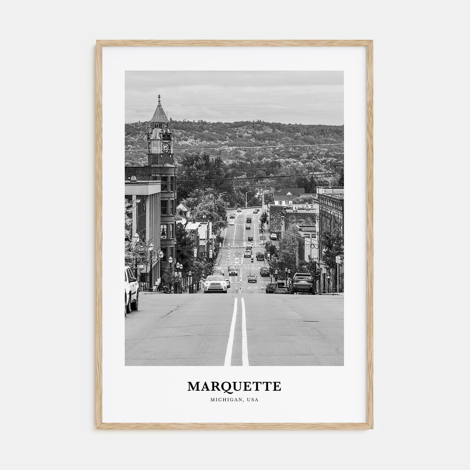 Marquette Portrait B&W Poster