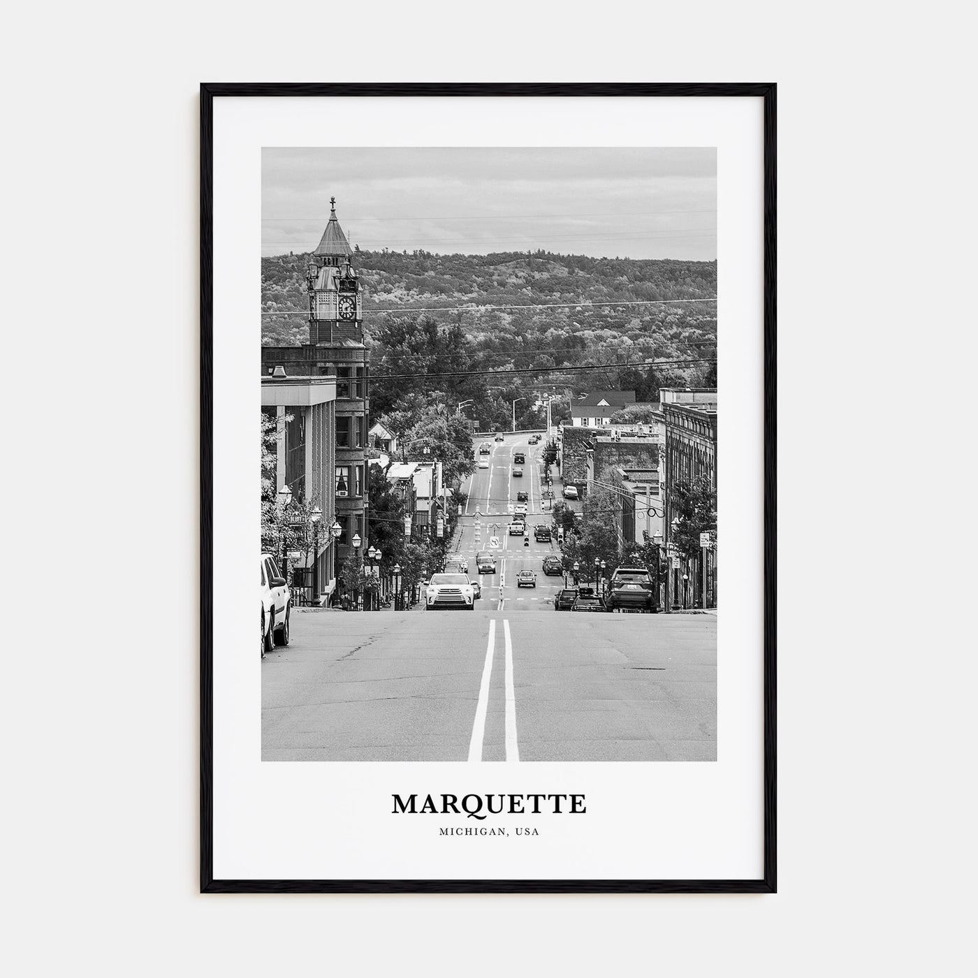 Marquette Portrait B&W Poster