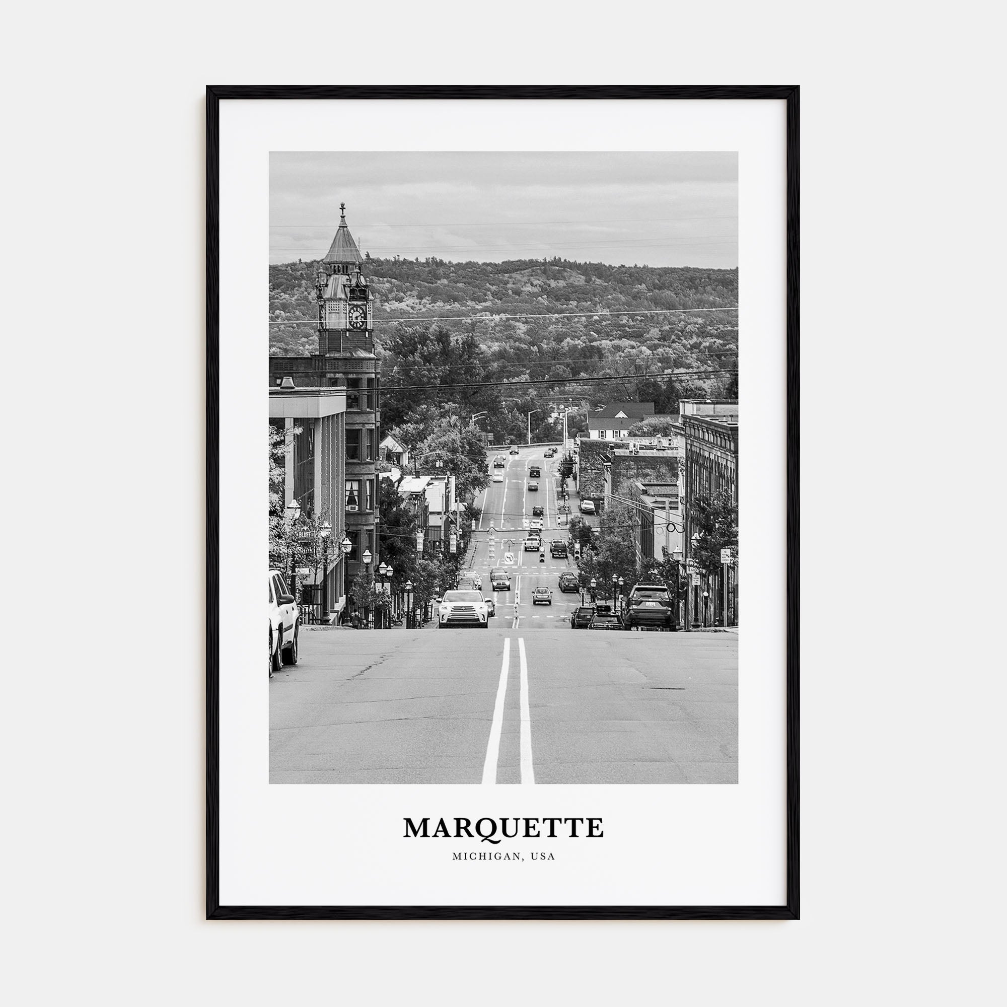 Marquette Portrait B&W Poster