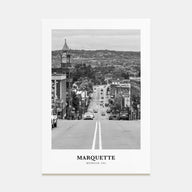 Marquette Portrait B&W Poster