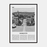Marquette Travel B&W Poster