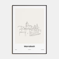Marrakesh Drawn Poster