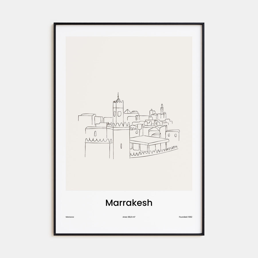 Marrakesh Drawn Poster