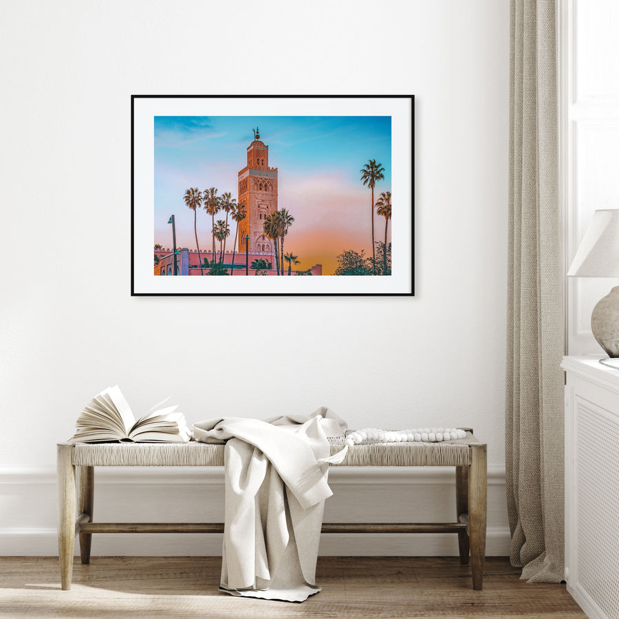 Marrakesh Landscape Color Poster