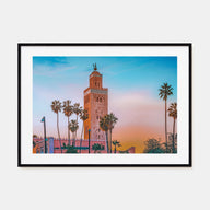 Marrakesh Landscape Color Poster