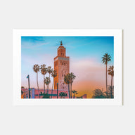 Marrakesh Landscape Color Poster