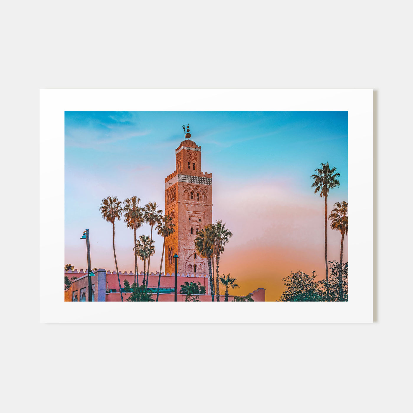Marrakesh Landscape Color Poster