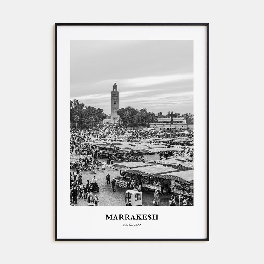 Marrakesh Portrait B&W Poster