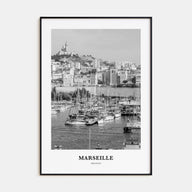 Marseille Portrait B&W Poster