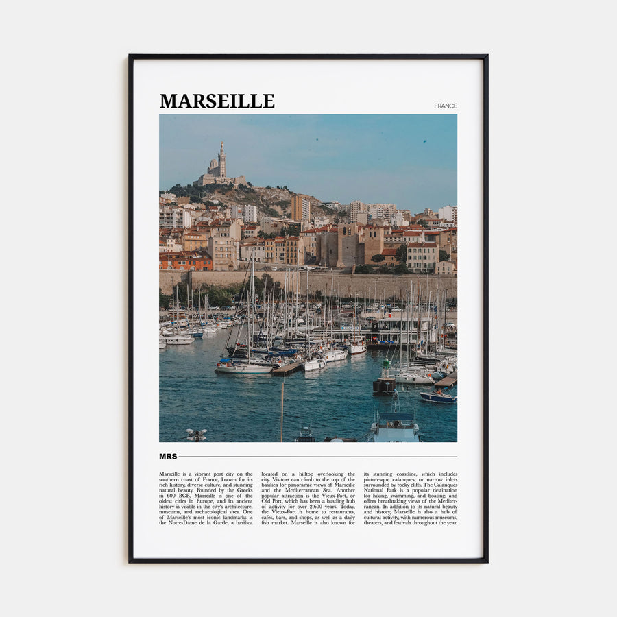 Marseille Travel Color Poster