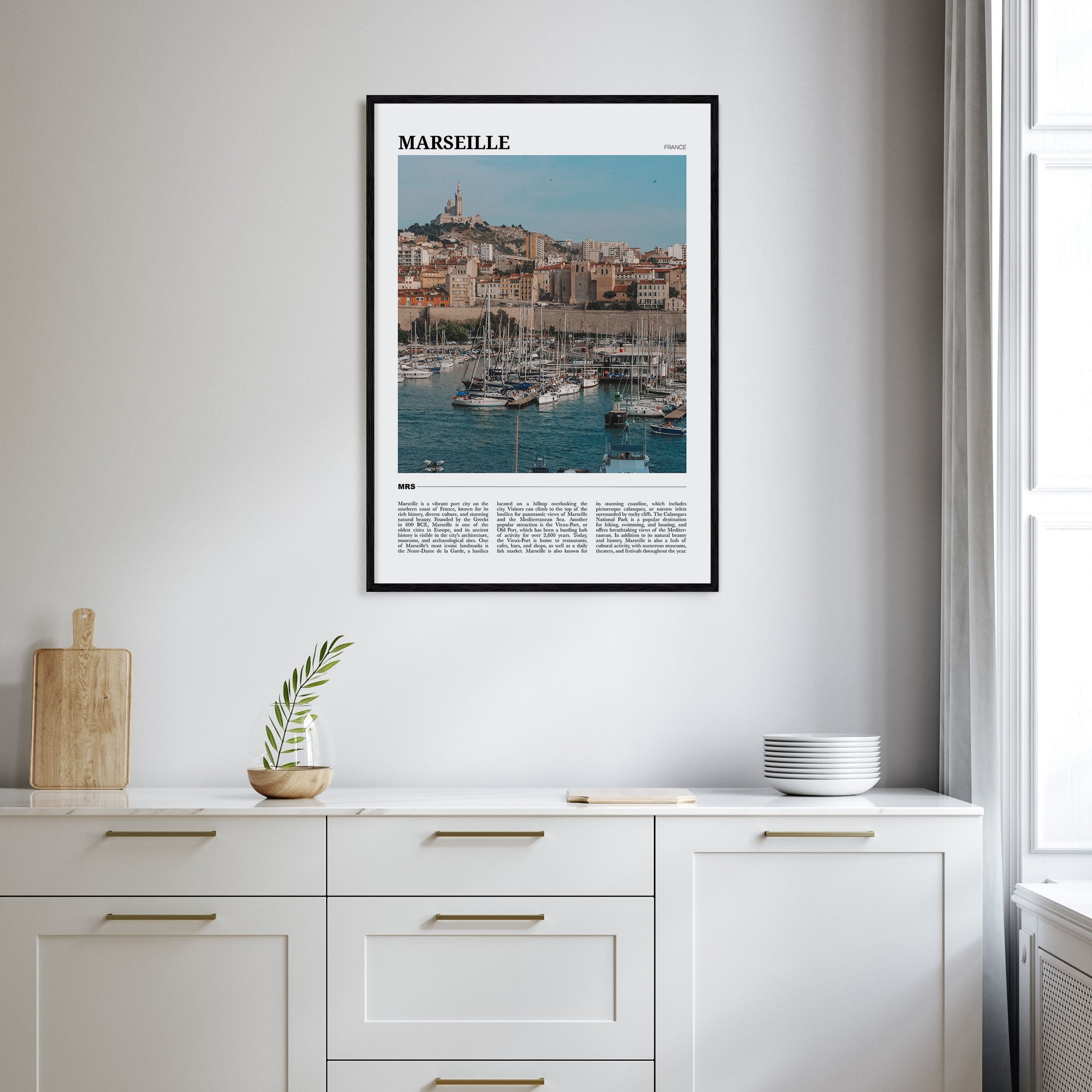 Marseille Travel Color Poster