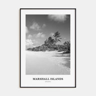 Marshall Islands Portrait B&W Poster