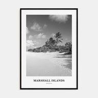 Marshall Islands Portrait B&W Poster