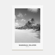 Marshall Islands Portrait B&W Poster