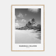 Marshall Islands Portrait B&W Poster