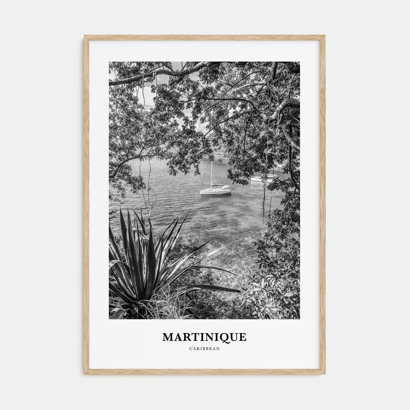 Martinique Portrait B&W Poster