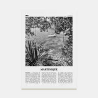 Martinique Travel B&W Poster