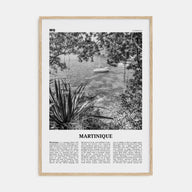 Martinique Travel B&W Poster