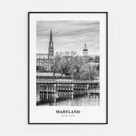 Maryland Portrait B&W Poster