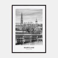 Maryland Portrait B&W Poster