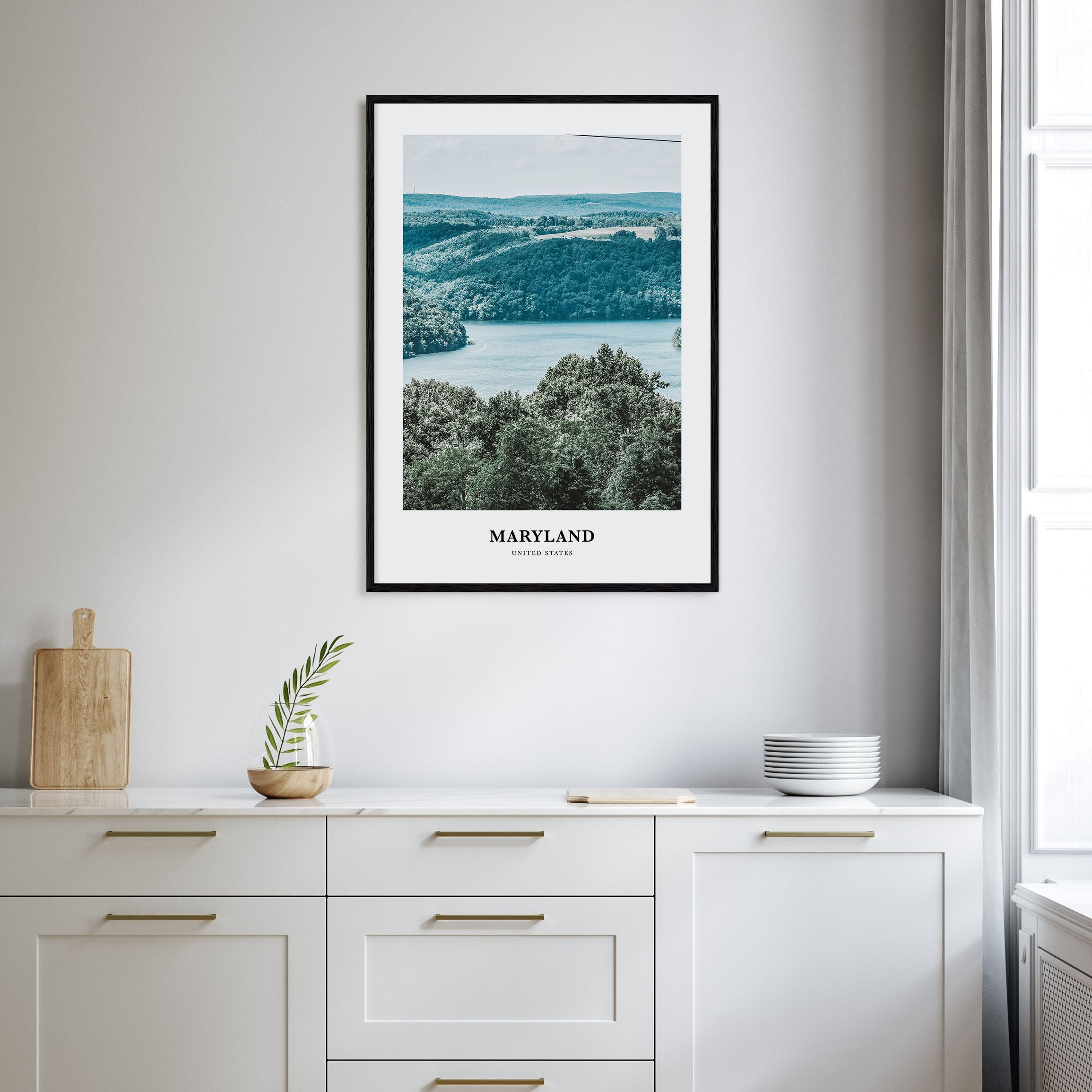 Maryland Portrait Color Poster