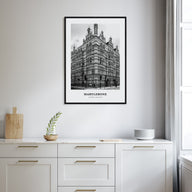 Marylebone Portrait B&W Poster