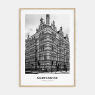 Marylebone Portrait B&W Poster
