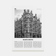 Marylebone Travel B&W Poster