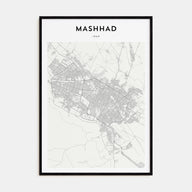 Mashhad Map Portrait Poster
