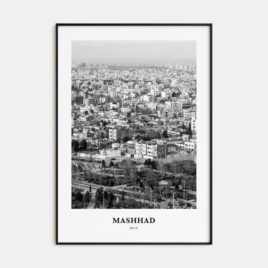 Mashhad Portrait B&W Poster