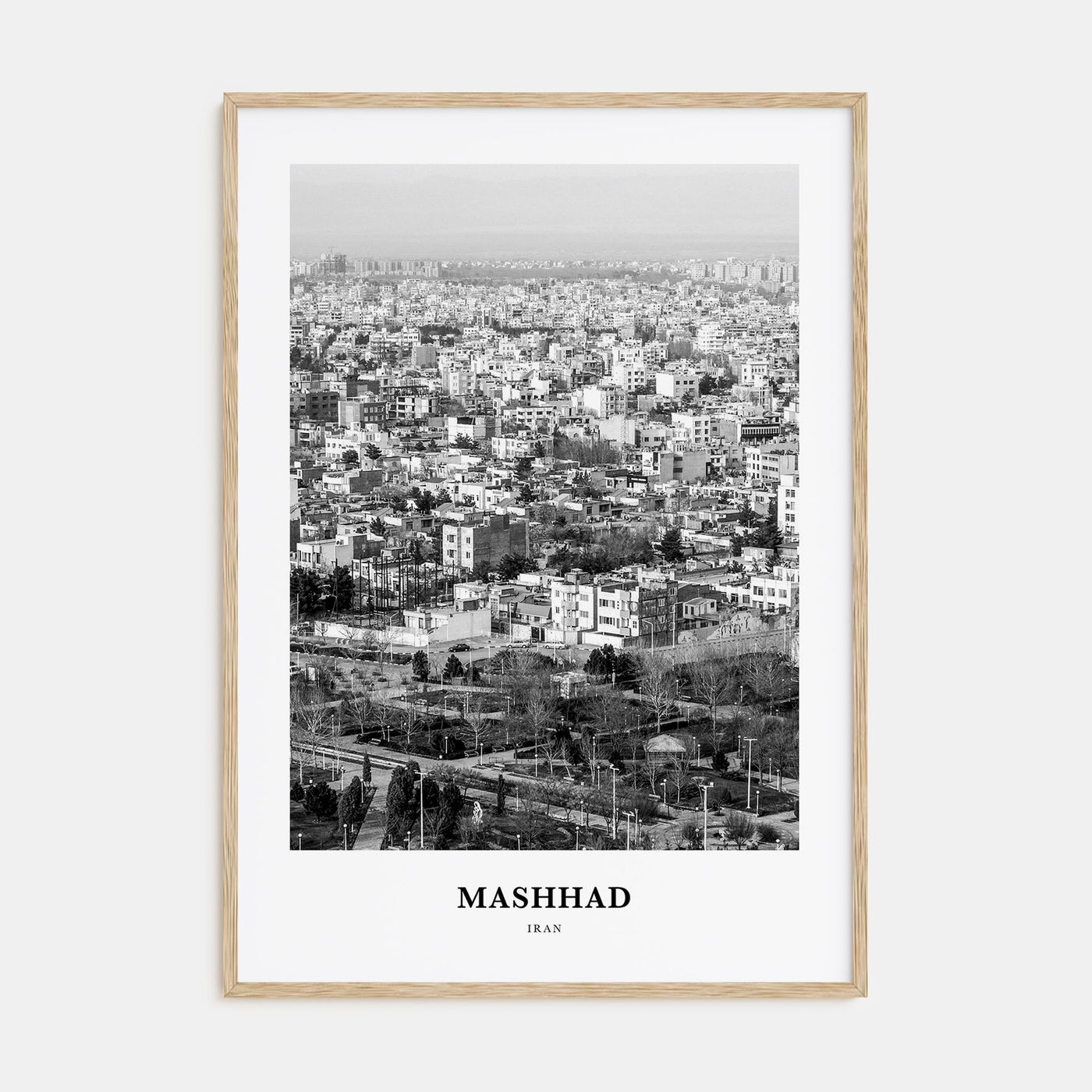 Mashhad Portrait B&W Poster