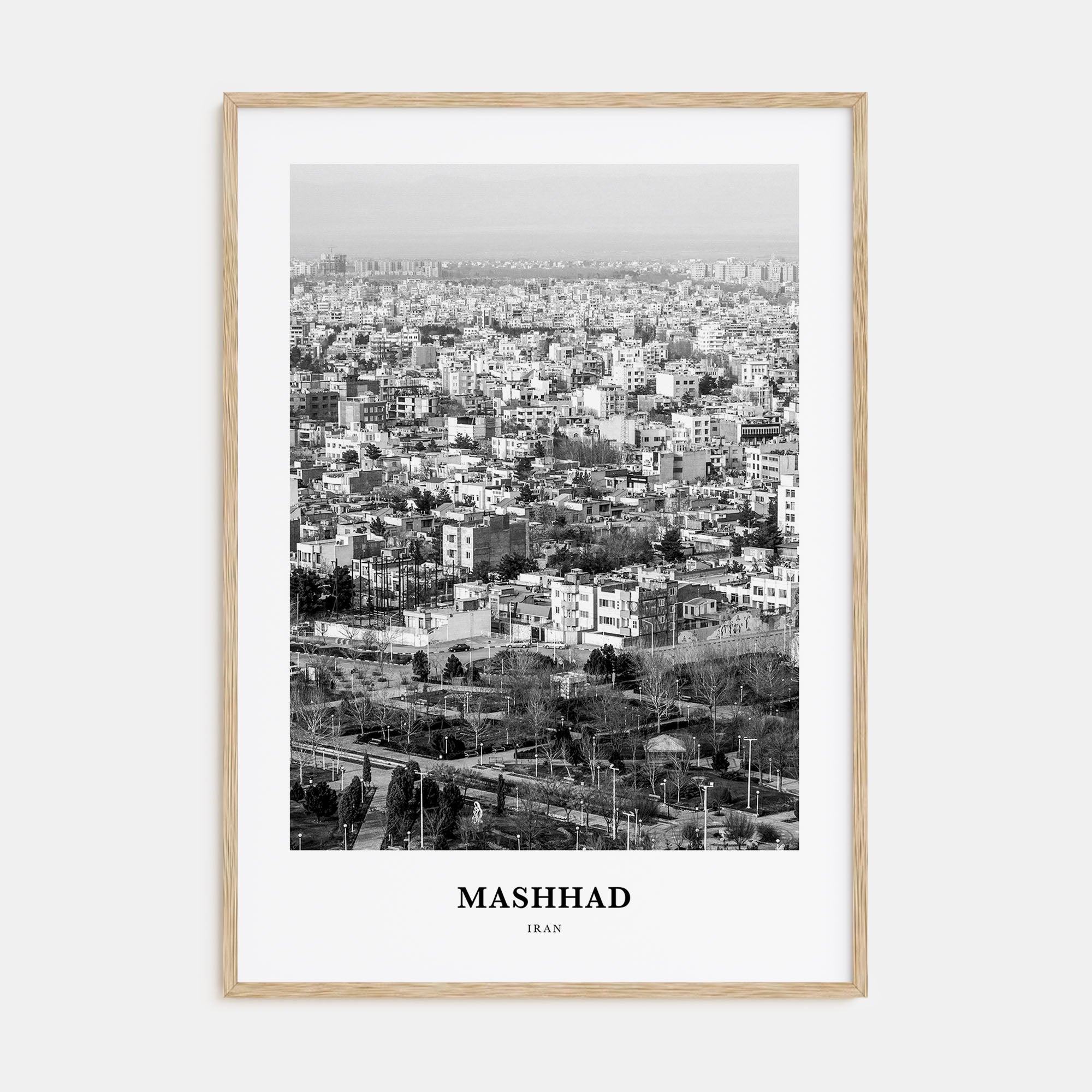 Mashhad Portrait B&W Poster