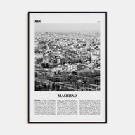 Mashhad Travel B&W Poster