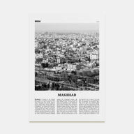 Mashhad Travel B&W Poster