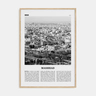 Mashhad Travel B&W Poster