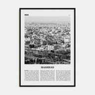 Mashhad Travel B&W Poster
