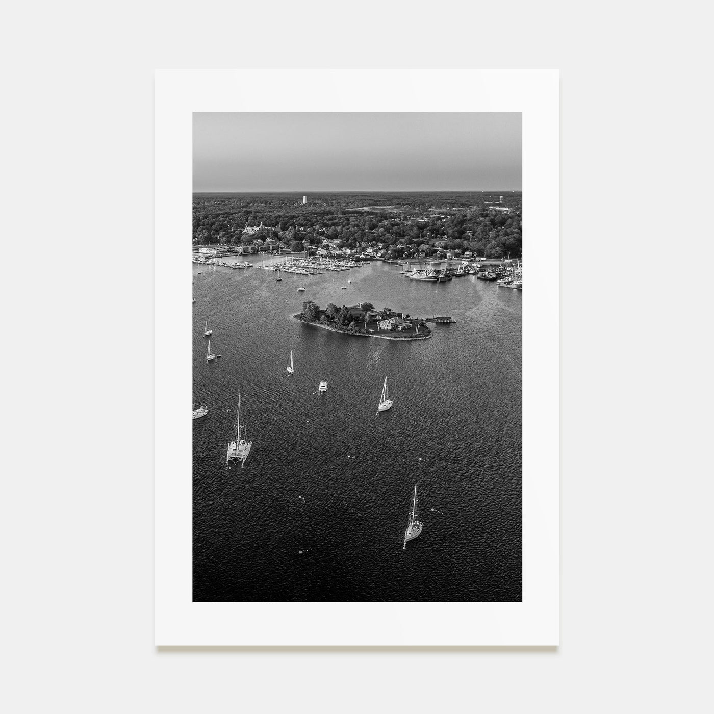 Massachusetts Photo B&W Poster