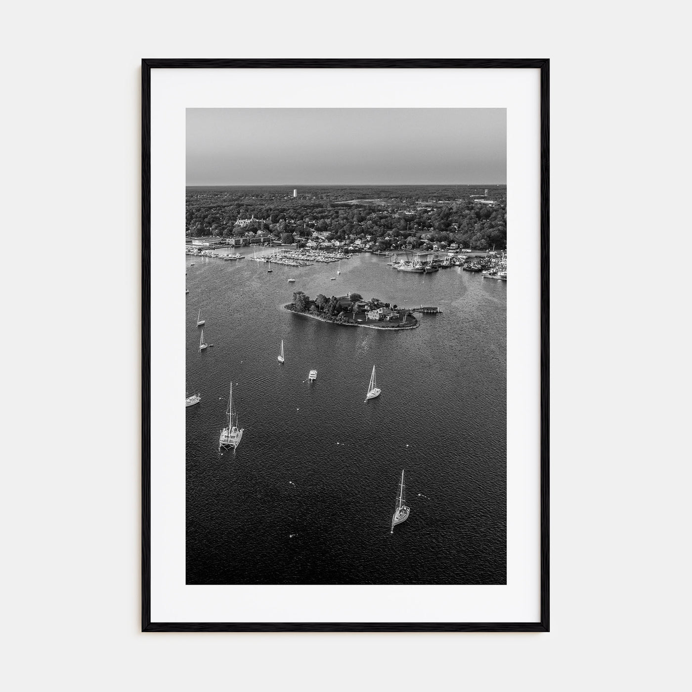 Massachusetts Photo B&W Poster