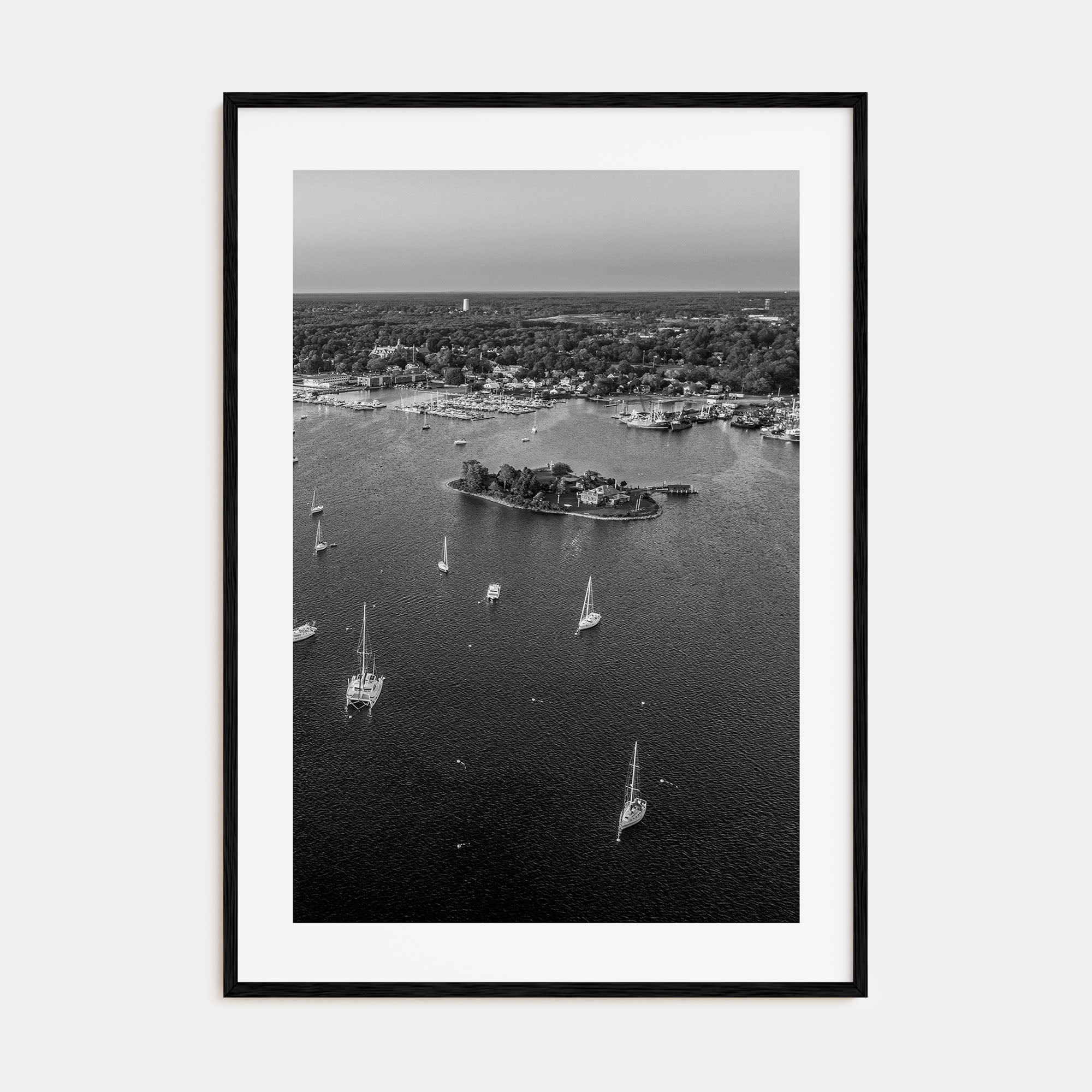 Massachusetts Photo B&W Poster