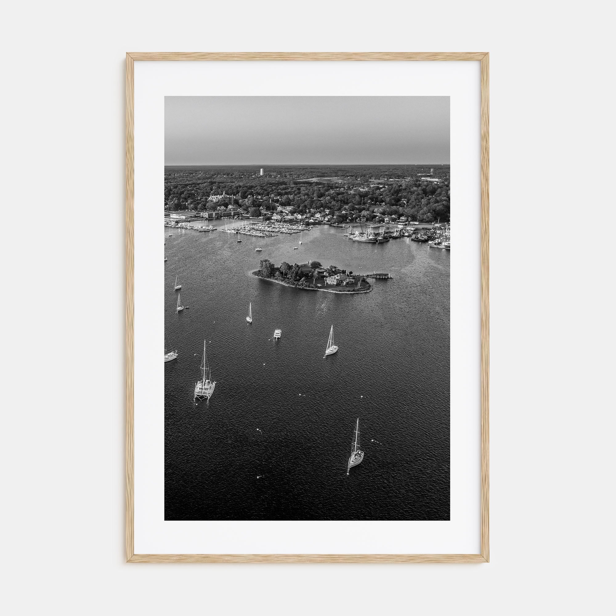 Massachusetts Photo B&W Poster