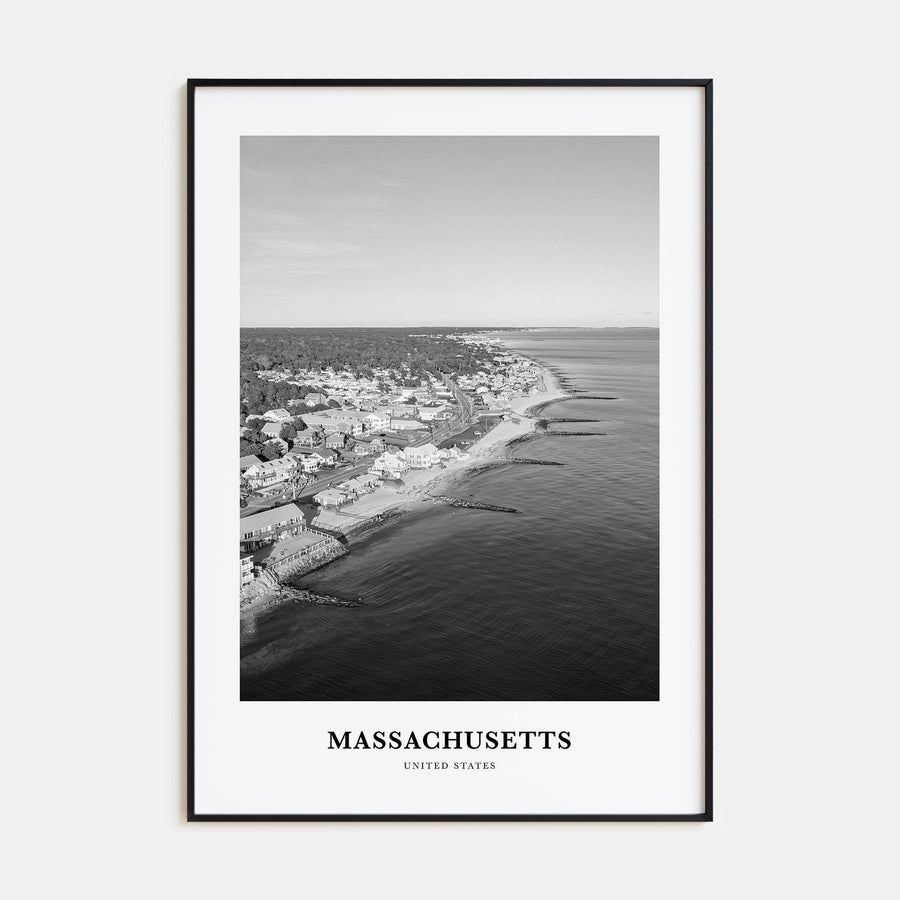 Massachusetts Portrait B&W No 1 Poster