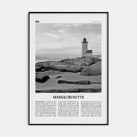 Massachusetts Travel B&W No 3 Poster