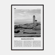 Massachusetts Travel B&W No 3 Poster