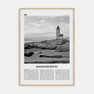 Massachusetts Travel B&W No 3 Poster